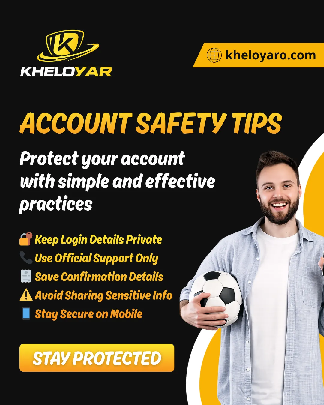 Keep login details private