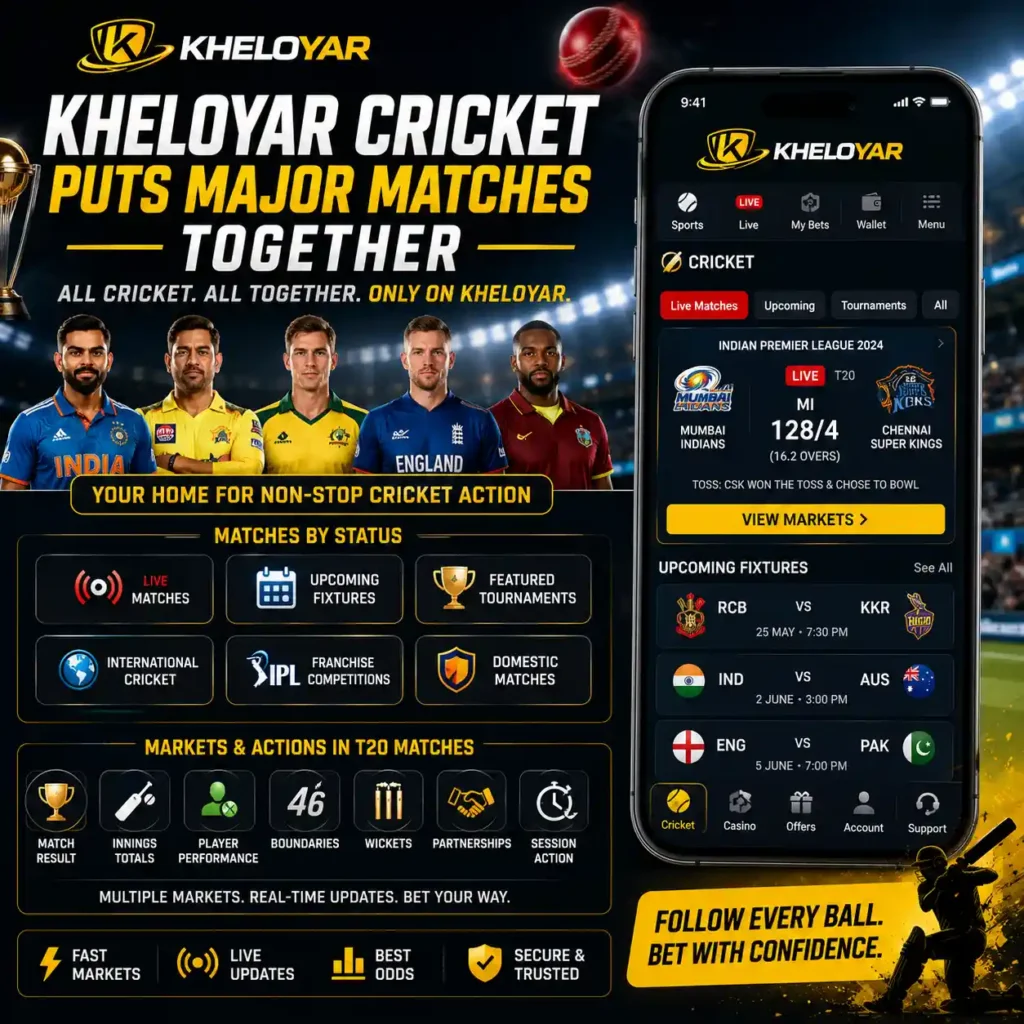 KheloYar Cricket Puts Major Matches Together