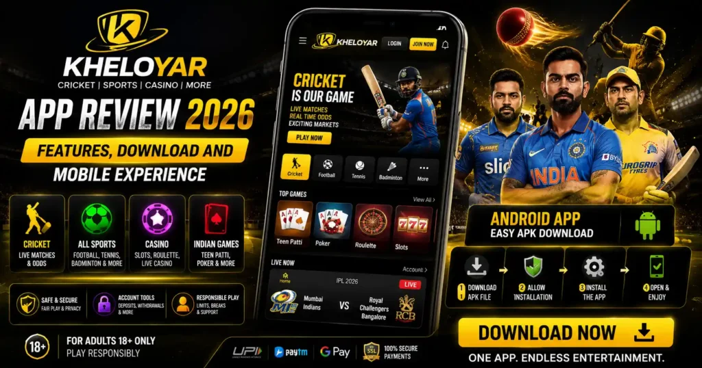 KheloYar App Review 2026 Features, Download and Mobile Experience