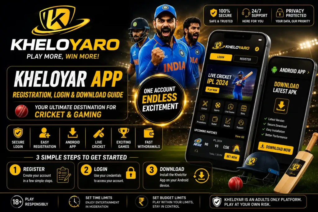 KheloYar App The Stunning Registration, Login and Download Guide