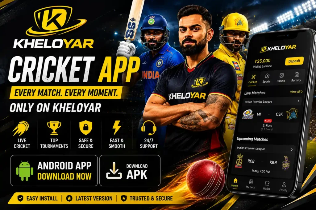 KheloYar Cricket App Features, Mobile Access and Match Guide